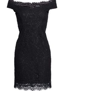 NEW xs/4 Bardot Tara black lace dress